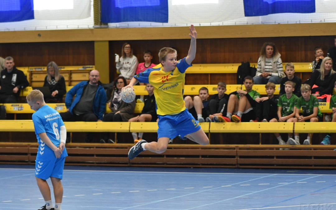Hvězdou týdne je Václav Winkler z Kopřivnice. Chtěl by si zahrát za Kiel, v Karviné se fotil s idolem